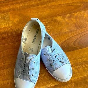 Hokas ladies 7.5 $125,  red and silver converse size 7.5 $30 each